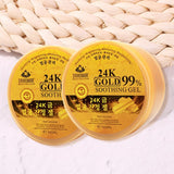 300ml 24K Gold Soothing Facial Gel Moisturizing Wrinkle Free Skin Care