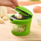 Multi-functional plastic garlic mud press mud press slicer dicing storage