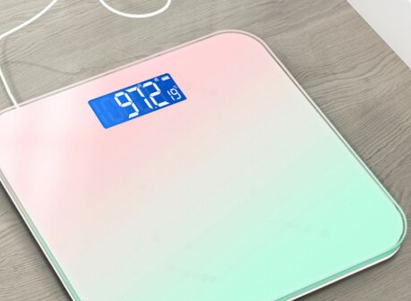 Gradient Color Intelligent LCD Electronic Scale Digital Display