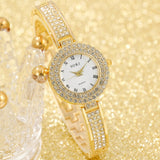 5pcs Dainty Quartz Watch With Jewelry Set