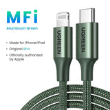 UGREEN 20W MFi USB C to Lightning Cable