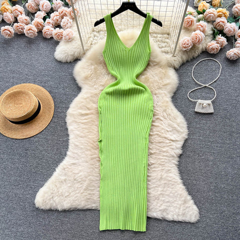 YuooMuoo Chic Fashion Wrap Hips Split Knitted