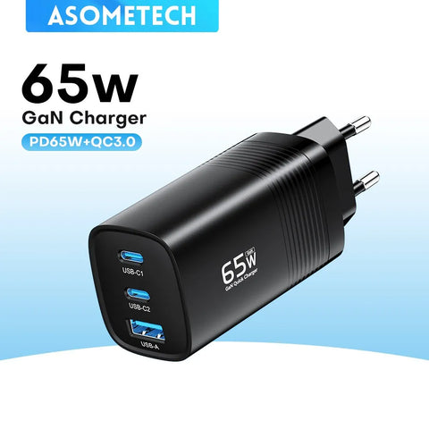 ASOMETECH GaN USB Type C  Quick Charger