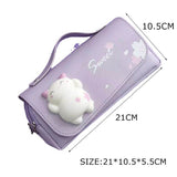 21cm Large Capacity Cute Students Multifunctional