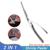 Multifunctional Fast Shrimp Peeler Stainless Steel 6 In 1