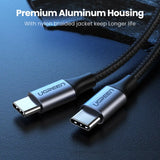 Ugreen USB C to USB Type C Cable Quick Charge 4.0 PD 60W Cable