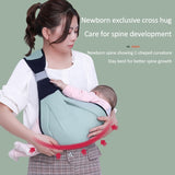 Green 1 Pcs Baby Sling Ergonomic Safe And Secure