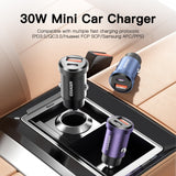 Essager 30W 5A QC PD 3.0 SCP USB Car Charger Quick Charge