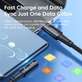 Toocki USB Type C to Type C Cable 90 Degree Angle