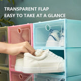 Transparent Lid Shoe Box Sets Shoes Organizers