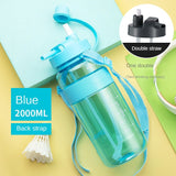 3 Liter Portable Sport Water Bottle With Straw