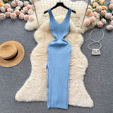 YuooMuoo Chic Fashion Wrap Hips Split Knitted