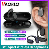 VAORLO Wireless Headphones Open Air Conduction Hi Fi Heavy Bass Music TWS