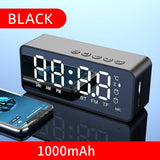 G50 Wireless Bluetooth Speaker with FM Mini Card Mirror Alarm Clock