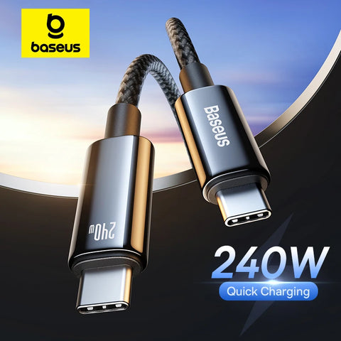 Baseus PD 240W Super Fast Charging Cables Type C To Type C