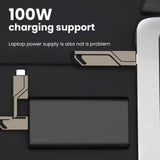 4 in 1 100W Fast Charging USB Type C To USB C / Lighting Cable