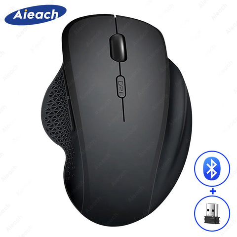 Rechargeable Ergonomic Mouse Wireless Bluetooth Mouse 2 Device Connection