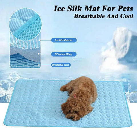 Dog Cooling Mat  Bed for Dogs Cat Blanket Sofa Breathable