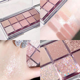 10 Colors Matte Glitter Eyeshadow