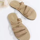 Women's Summer Shoes Fashionable Hemp Rope Non-slip Slippers