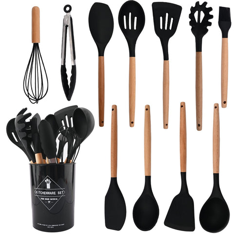 Heat Resistant Silicone Kitchenware Cooking Utensils Set