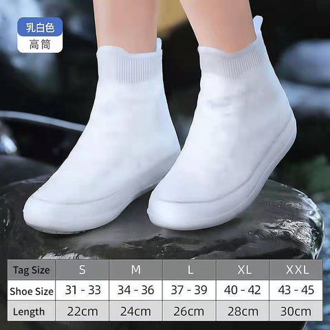 Waterproof Silicone Shoe Cover High Top Rain Boots