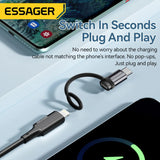 Essager Lighting To USB C Adapter 3A Fast Charging OTG Converter