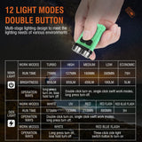 Mini Portable Key Light LED Flashlight TYPE C Rechargeable