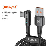 Toocki USB Type C to Type C Cable 90 Degree Angle