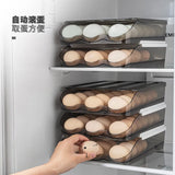 Automatic rolling egg box multi-layer Rack Holder for Fridge