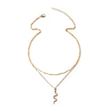 Retro Snake Pendant Necklace Punk Neck Chain For Women