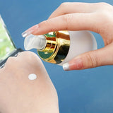 30ml Refillable Vacuum Frosted Glass Bottle for Makeup, Face Cream, Lotion, and Ointments