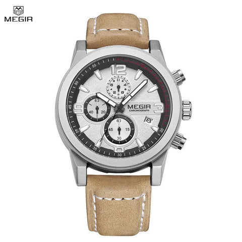 MEGIR Chronograph  Luxury Casual Sports Watches