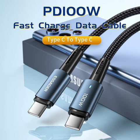 Essager PD100W 60W Type C C to C Cable Fast Charge