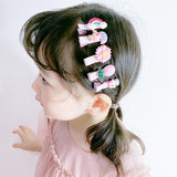 30Pcs Set Baby Hair Clips Cartoon Bows Flower Girls Hairpins Sweet Children Clips