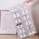 6pcs/Set Fold Plastic Shoes Case Thickened Transparent Drawer