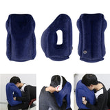 Inflatable Air Cushion Travel Pillow Headrest