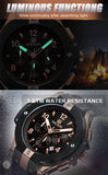 MEGIR Men Watches Silicone Strap