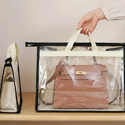 Handbag Dust Bags Clear Purse Storage Organizer For Close