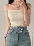 Women Halter Crop Tops Summer Sleeveless Camis Backless Strap