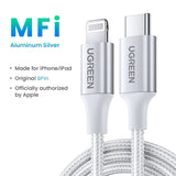 UGREEN 20W MFi USB C to Lightning Cable