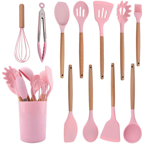 Heat Resistant Silicone Kitchenware Cooking Utensils Set