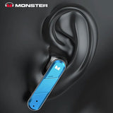 Monster XKT09 Wireless Bluetooth 5.2 Earphones TWS  Bass Sound Music