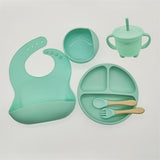 Children's Dishes Set Baby Silicone 6/8-piece Tableware Set