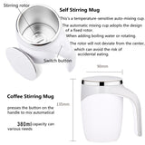 Automatic Stirring Magnetic Mug Rechargeable Model Stirring Coffee Cup