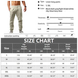 Men's Cotton Linen Long Pants Summer