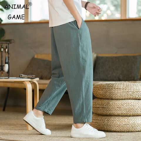 Men's Trousers Cotton Linen Fashion