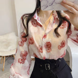 Luxury Chiffon Tops Women's Blouses