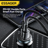 Essager 30W USB C Car Charger Type C Quick Charger PD QC 3.0 SCP 5A Fast Charging