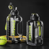 2 Liter Water Bottle with Straw Large Portable Travel Bottles